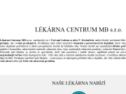 Strona (witryna) internetowa Lekarna Centrum MB s.r.o.