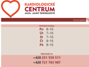 Strona (witryna) internetowa Kardiologicke centrum MUDr. Janky Skrobakove, s.r.o.