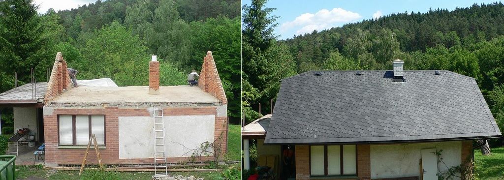 rekonstrukce celé střechy