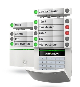 Dálkově ovládaný alarm Jablotron 100 - elektronické zabezpečení bytu, domu, firmy