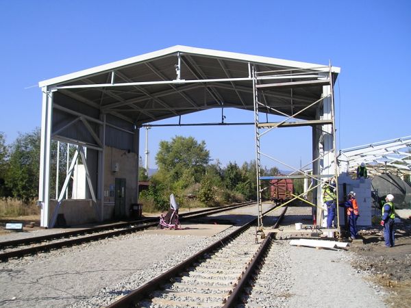 Stavba čerpací stanice PHM v ČD Cargo
