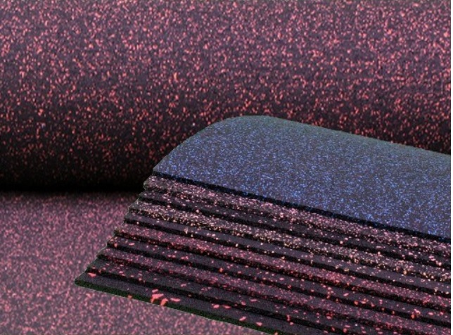 Pryžové koberce a roll-ony, ideální sportovní gumová podlaha v rolích
