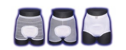Inkontinenční pomůcky pro dospělé - podložky, fixační kalhotky a body zajišťující pohodlí