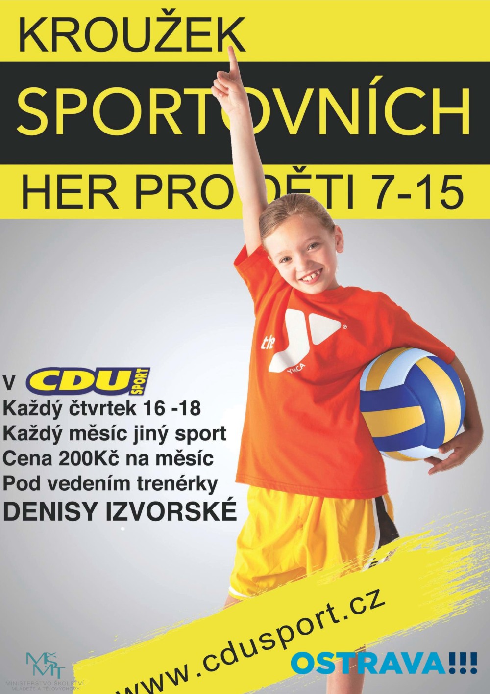 Kroužek sportovních her pro děti od 7 do 15 let Ostrava