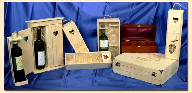 Dřevěné výrobky,dřevovýroba,kazety na víno,dárkové kazety,Hodonín