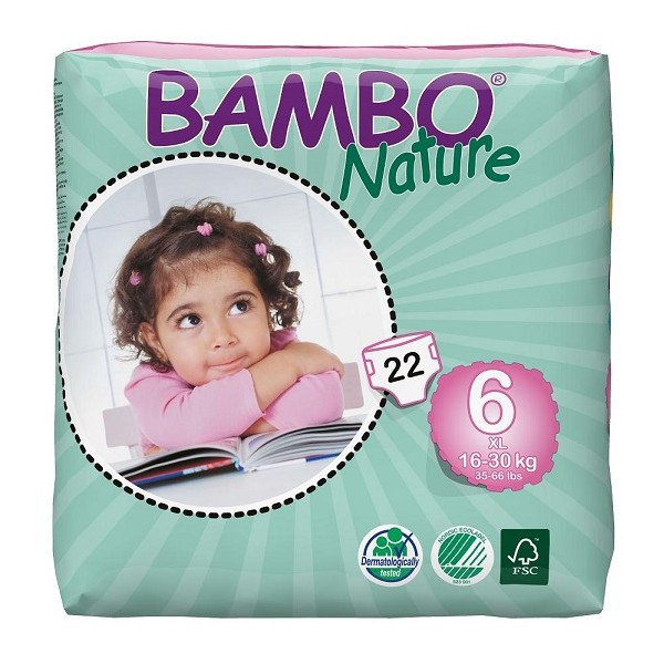 Detské plienky BAMBO NATURE - plienkové nohavičky s priedušným povrchom a suchým zapínaním