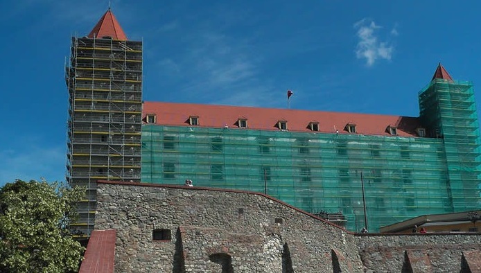 ocelové fasádní rámové lešení SPRINT - montáž a demontáž Praha
