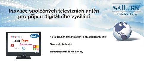 Společné televizní antény pro bytové domy, digitální vysílání