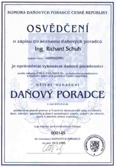 Certifikovaný daňový účetní servis Praha