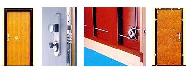 Bezpečnostní protipožární dveře a bezpečnostní závory do bytů, domů i firem
