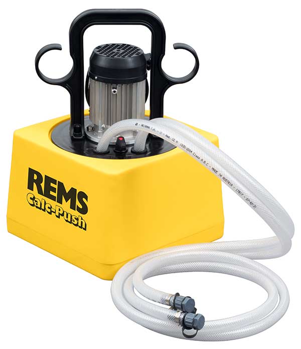 Elektrické odvápňovací čerpadlo REMS Calc-Push pro účinné odvápnění potrubí a nádrží