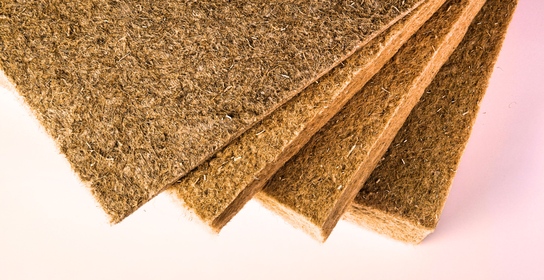 Insulation of walls, ceilings and constructions made of natural hemp fibers, the Czech Republic