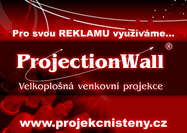 Nálepka „vysíláme s ProjectionWall“