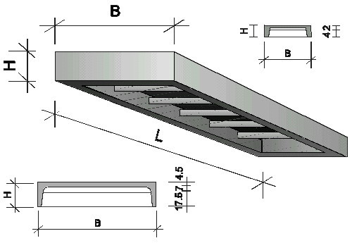 Betonové výrobky stropní desky překlady silniční panely Hradec
