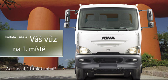 Vozy AVIA, montáž nástaveb, kontejnerové vany, nosiče kontejnerů.