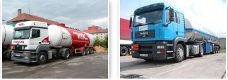 Nákladná autodoprava a cisternová preprava ADR po Českej republike a na Slovensku