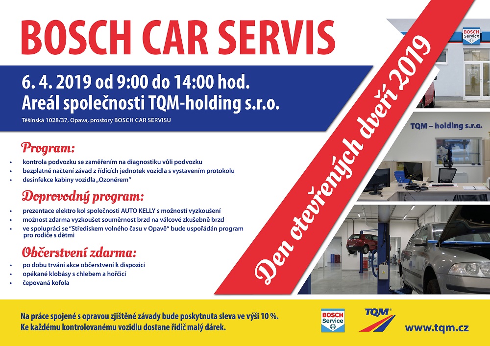 Servis osobních automobilů Bosch car servis -  den otevřených dveří