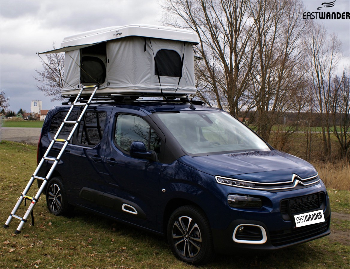 Skořepinové, látkové autostany - campingový střešní stan pro spaní na střeše vozu, dodávky