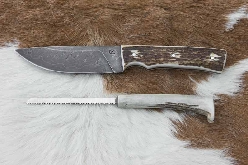 Custom production of hunting knives from damascus, Czech Republic