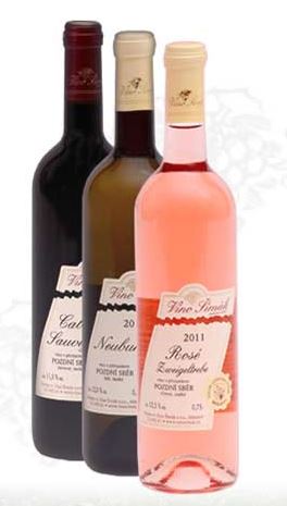 Prodej vín z Mikulova - bílé, červené, růžové a přívlastkové víno