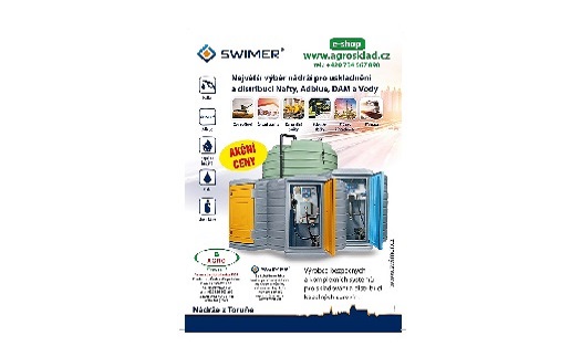 Nádrže SWIMER ke skladování kapalin – pro čerpací stanice, průmysl i lesnictví