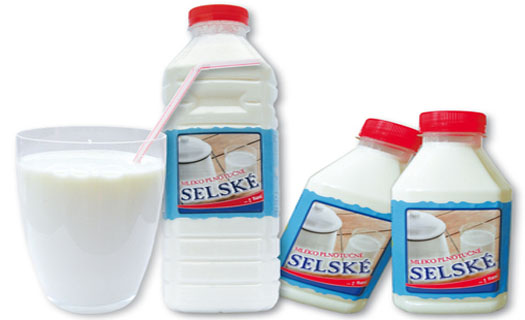 Mléčné výrobky z mlékárny na Prostějovsku, produkty Olomouckého kraje