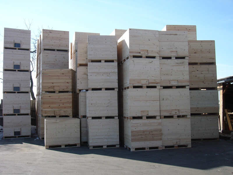 Herstellung von Holzverpackungen auf Bestellung - Kisten für die landwirtschaftliche Primärproduktion Tschechien