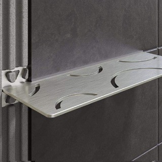 Praktické poličky do koupelen Schlüter zajistí odkládací prostor ve sprchovém koutě i v kuchyni