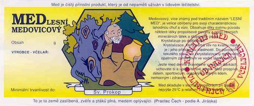 METAPIS, etikety na med s ochrannými známkami ČSV