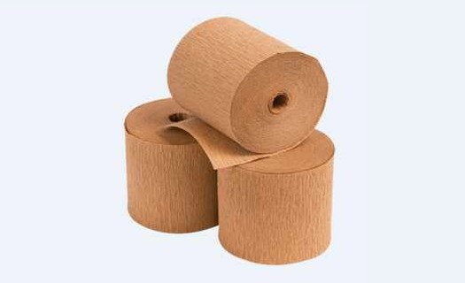 Papírový obalový materiál z recyklovaných surovin Merklín, výroba, krepovaný papír, antikorozní