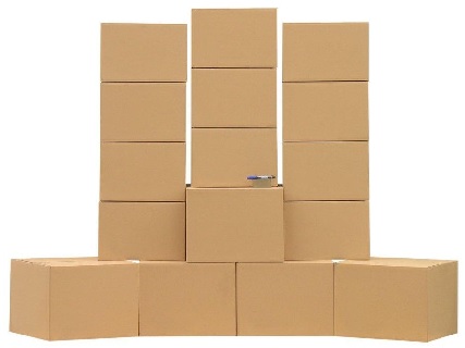Klopové krabice - přepravní, stěhovací, poštovní, archivační