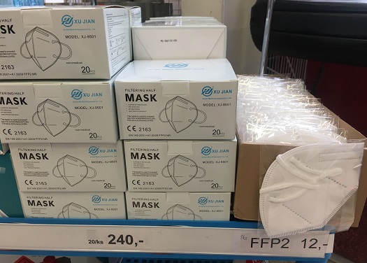 Ochranné obličejové masky k prodeji