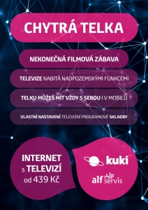 Digitální televize včetně optického připojení k internetu pro domácnosti Blansko