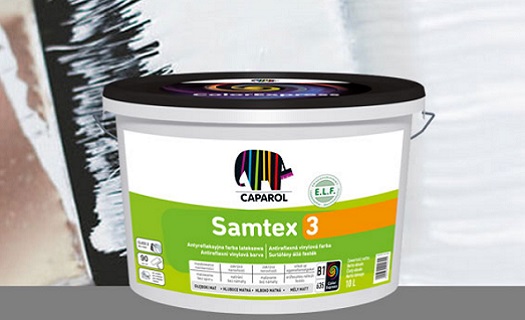 Interiérová barva Caparol SAMTEX 3 v prodeji