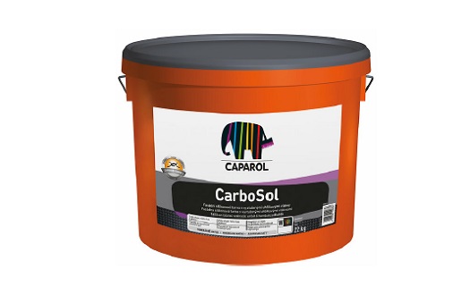 Silikonová, vodoodpudivá barva CAPAROL CarboSol Compact - pro fasádu bez plísní a řas