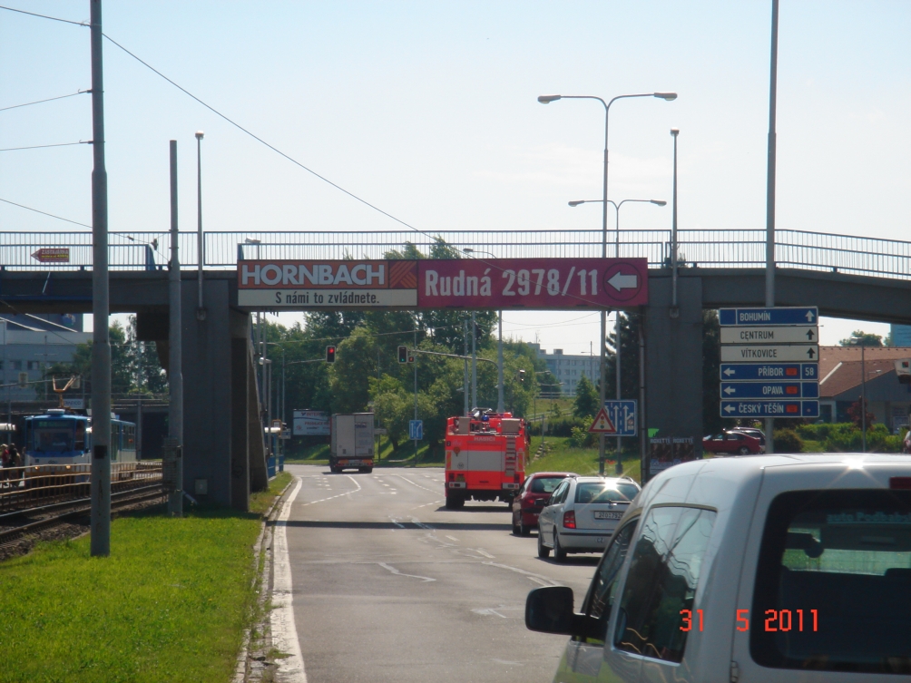 Pronájem reklamní plochy na mostní komunikaci, mostech Ostrava