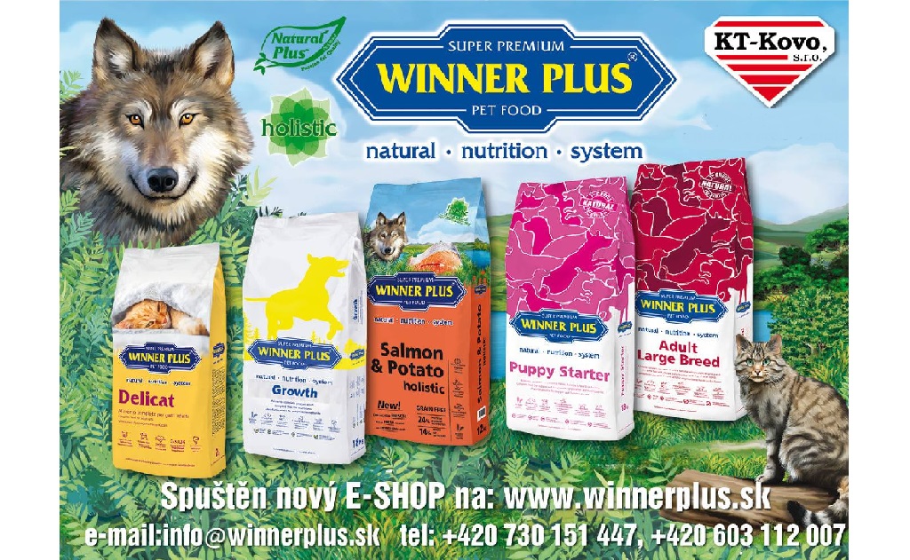 Přírodní krmiva Winner Plus pro psy a kočky - suché krmivo bez obilnin Holistic, za studena lisované granule