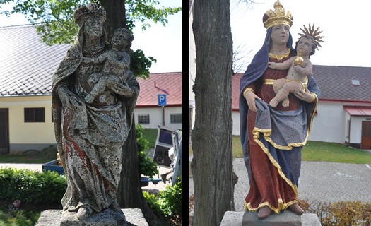 Restaurování soch Jindřichův Hradec