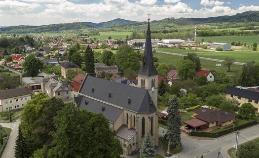 Obec Rapotín v okrese Šumperk, Kostel Nanebevzetí Panny Marie