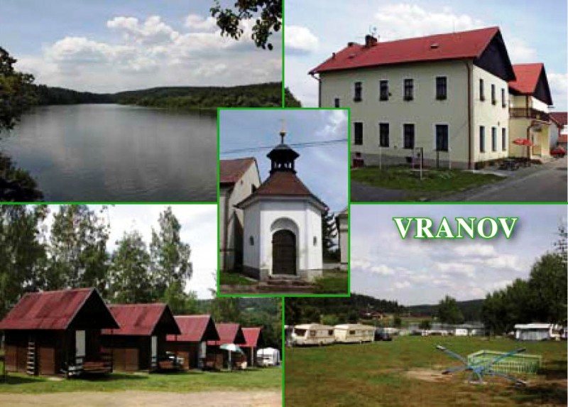 Obec Vranov v západních Čechách na řece Mže