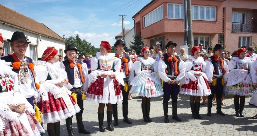 Folklórní akce na Slovácku v obci Blatnička
