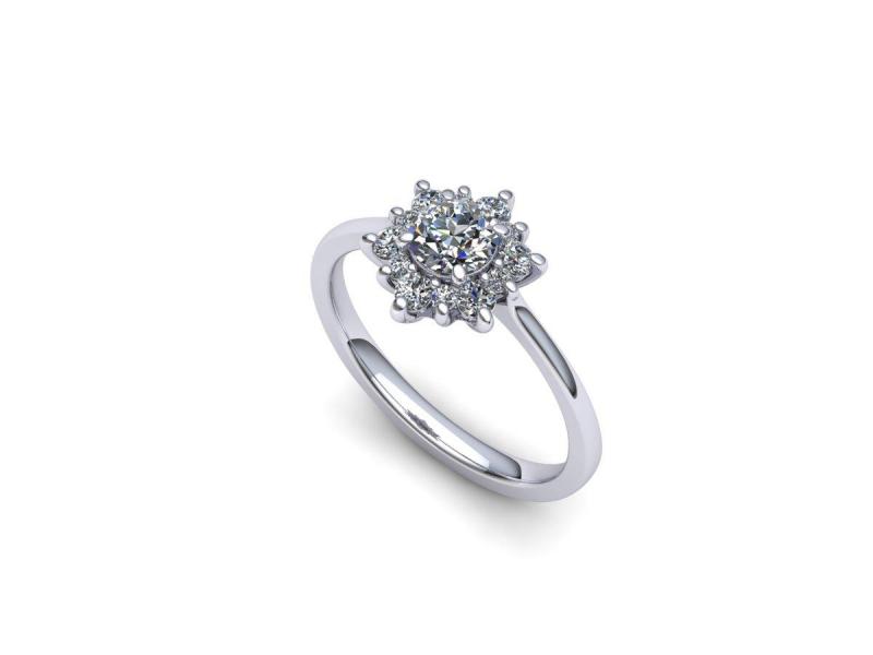 Výjimečné zásnubní prsteny s briliantem, diamantem - ruční a česká výroba