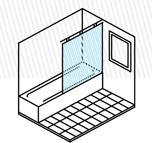 Moderní skleněné obklady za kuchyňskou linku nebo do koupelny – jednobarevné, s grafickým motivem