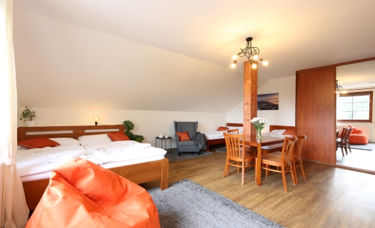 Ubytování u sjezdovky na úpatí Ještědu v apartmánech, Liberec