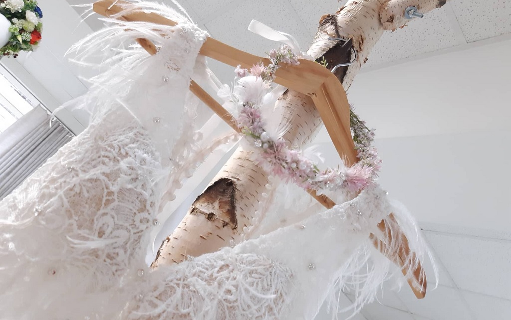 svatební šaty z luxusních látek - šití na míru