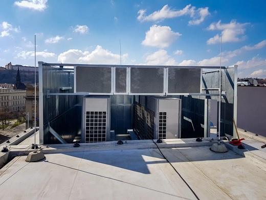 Profesionální odhlučnění klimatizačních jednotek na střechách