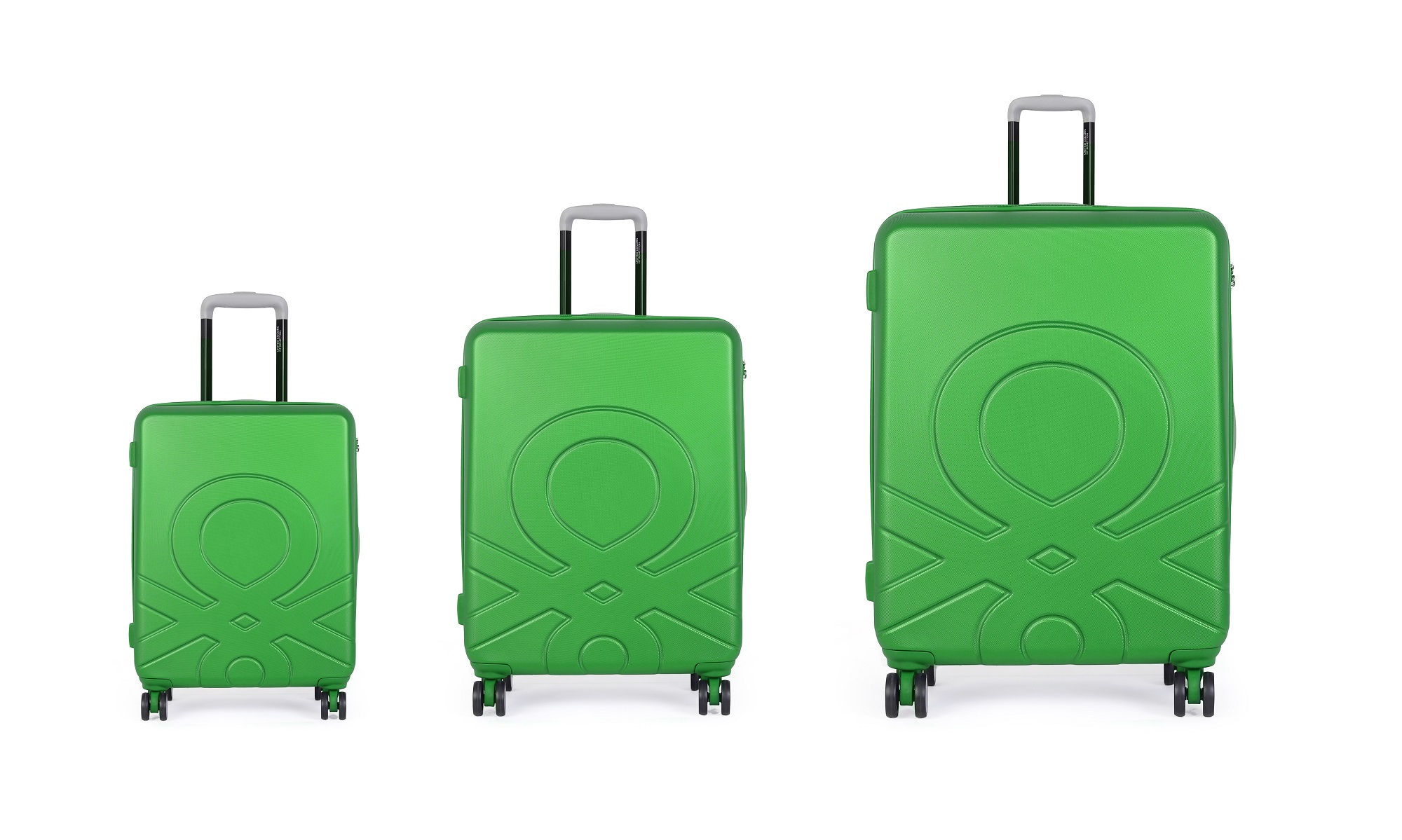 Cestovní značkový kufr Benetton v designovém zeleném provedení a střední velikosti – kvalita za příznivé ceny
