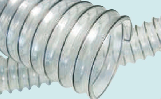 transparentní hadice s ocelovou spirálou WIRE DEX