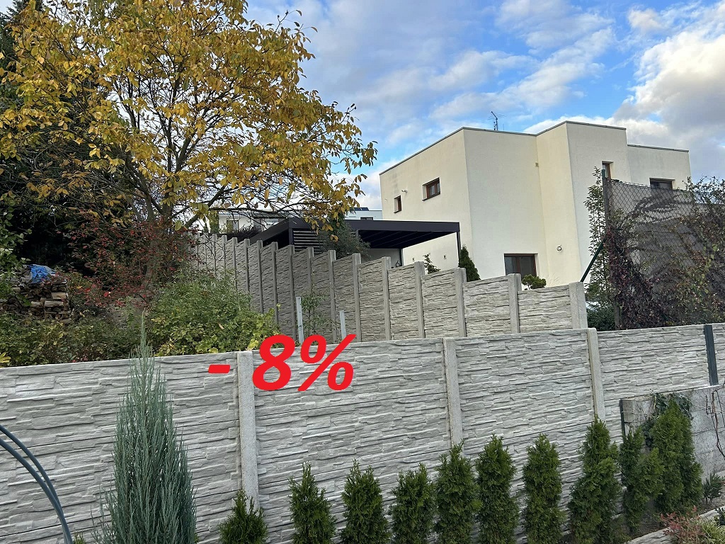 Neodolatelná jarní sleva 8% na betonové ploty od Tady Plus! - připravte se na jaro!