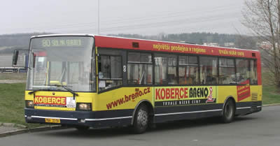 Reklama na autobusech Mladá Boleslav